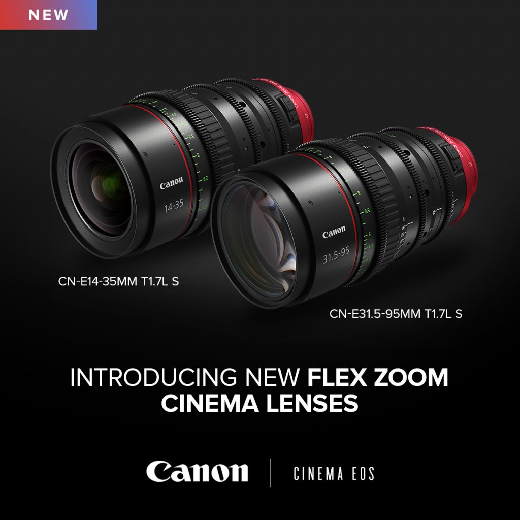 CANON CN-E Flex Zoom 14-35mm T1.7 and 31.5-95mm T1.7